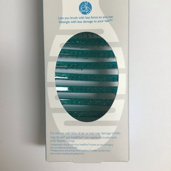 2 LEFT! NEW Wet Brush GLITTER AQUA Shower Hanger Detangler Bristles Beach Pool - Picture 16 of 16